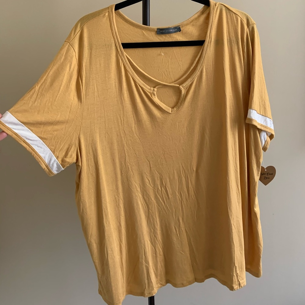 NWOT Mustard Top XXL